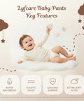 Lyfcare Baby Diapers - Super Absorbent Pull-Up Pants for All-Day Comfort