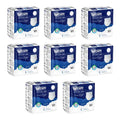 A eight pack bundle of Lyfcare Secure Night Adult Pull Up Pants, size L with 10 units per pack