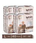 Lyfcarewellness lyfcare Classic Pull Up Pants Waist Size 38-48 Adult Diapers L-20 Pieces