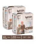 Lyfcare Classic Pull-Up Pants Adult Diapers |XL Size| (Pack of 20)