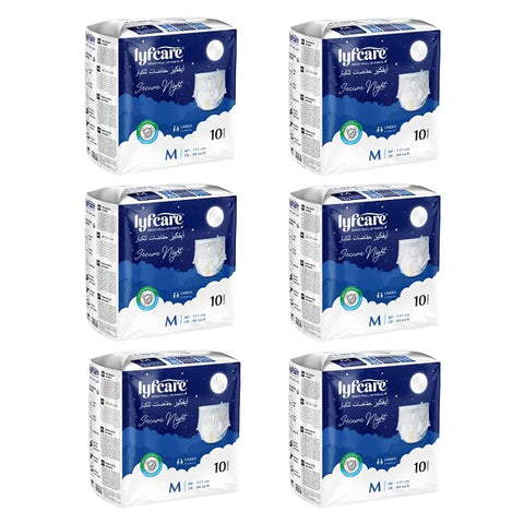 Lyfcare Secure Night Adult Diaper Medium – Leak Lock Protection