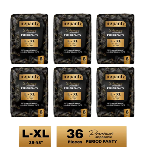 premium ultra absorbent disposable period panty l xl 36 Pieses