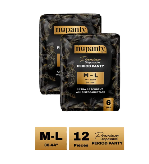 premium ultra absorbent disposable period panty m l 12 Pieses