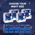 Size guide chart for Lyfcare Pull Up Pants showing waist measurements for M, L, XL, and XXL sizes in centimeters and inches