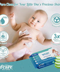 Baby with pink headband next to aloe vera slices