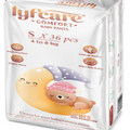 Lyfcare Baby Diaper Pull-Up Pants S Size - Soft Breathable and Absorbent