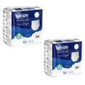 A two pack bundle of Lyfcare Secure Night Adult Pull Up Pants, size XL with 10 units per pack