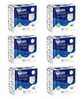 Six boxes of Lyfcare night time XL underwear on a white background