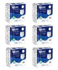 Six boxes of Lyfcare night pads labeled XXL on a white background
