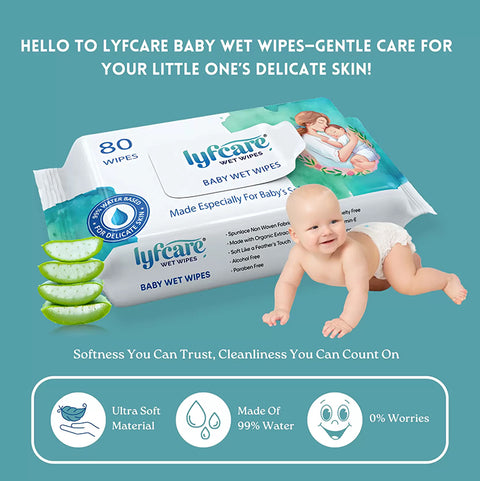 Lyfcarewellness Lyfcare Cleansing Baby Wipes