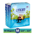 Lyfcarewellness lyficare Classic Pants Waist Size 24-44 Inch Adult Diapers M-10 Pieces