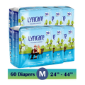 Lyfcarewellness lyficare Classic Pants Waist Size 24-44 Inch Adult Diapers M-60 Pieces