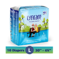 Lyfcarewellness lyficare Classic Pants Waist Size 30-48 Inch Adult Diapers L-10 Pieces
