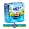 Lyfcarewellness lyficare Classic Pants Waist Size 35-54 Inch Adult Diapers XL-10 Pieces