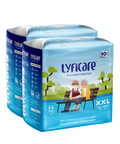 Lyfcarewellness lyficare Classic Pants Waist Size 45-62 Inch Adult DiapersX XL-10 Pieces