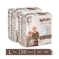 Lyfcare Classic Pull-Up Pants Adult Diapers L Size Pack of 20