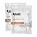Lyfcare Disposable Hygiene Underwear for Women – White, M Size, Pack of 6, soft breathable disposable panties for daily use