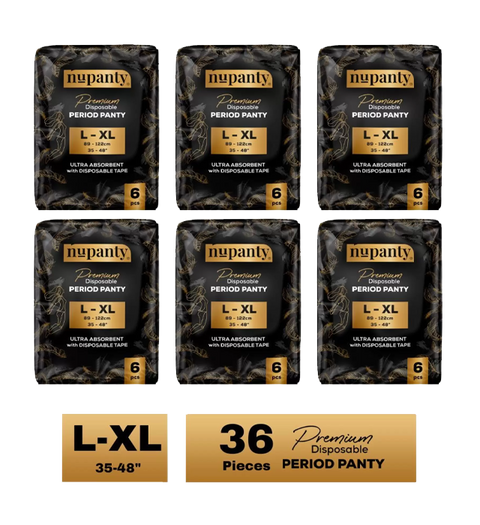 premium ultra absorbent disposable period panty l xl 36 Pieses