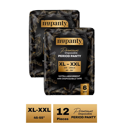 premium ultra absorbent disposable period panty xl xxl 12 Pieses