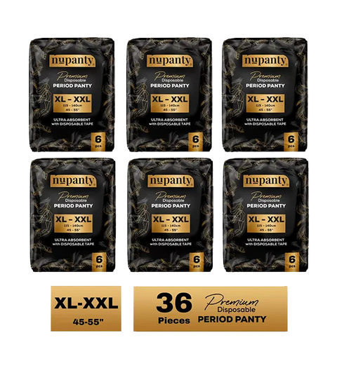 premium ultra absorbent disposable period panty xl xxl 36 Pieses