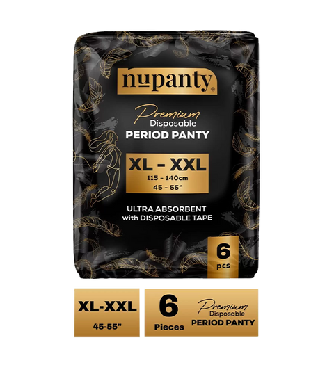 Nupanty Premium Ultra Absorbent Disposable Period Panty | XL-XXL Sanitary Pad  (Pack of 6)